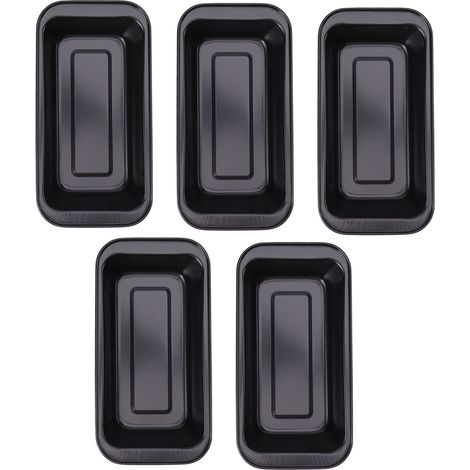 5 Moules à Pain en Acier Carbone Antiadhésif pour Cake, Brownies, Pain de Viande, Cuisson Maison & Pâtisserie (1/5)
