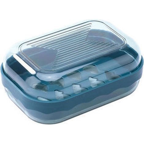 Porte-savon créatif, système de Drainage de l'eau,-Bleu (1/2)
