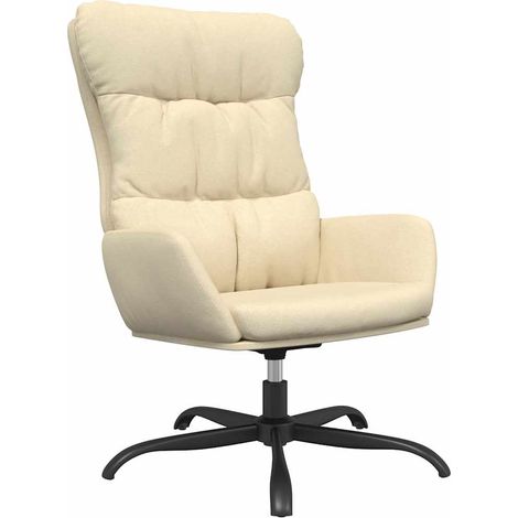 Maison Exclusive - Chaise de relaxation Crème Tissu (1/5)