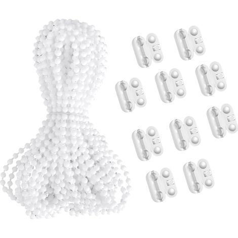 10 Mètres de Chaîne de Store avec 10 Connecteurs,Chaîne de Store,Chaîne de Remplacement pour Store Enrouleur,Cordon pour Store à Enrouleur Vénitien Vertical,pour Toute Fenêtre à l'intérieur (1/5)