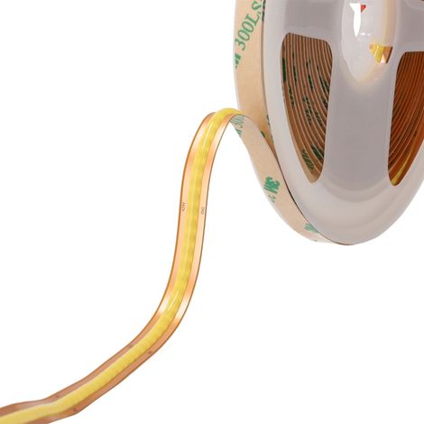 Freigeschnittener COB-LED-Streifen, 12 W/m, 910 lm/m, 24 V DC, IP20, 4000ºK, Rolle 5 m (1/5)