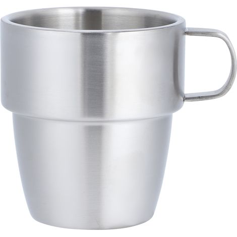 Mug à café double paroi en acier inoxydable de 300 ml (1/5)