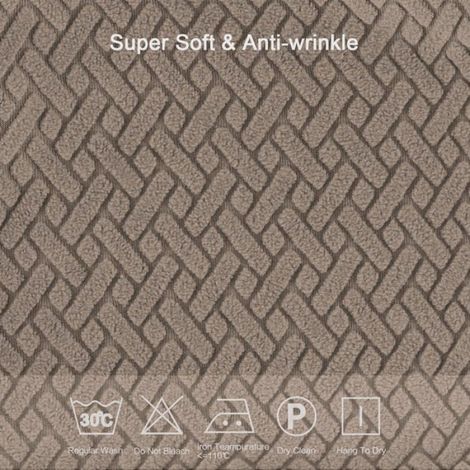 4 Pcs Housse de Chaise Extensible en Jacquard Housse Assise Chaise pour Salle à Manger, Amovibles et Lavables (Kaki) (1/4)