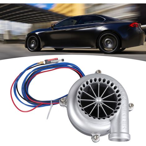 Simulateur de Soupape de Dégagement Turbo 12V - Son Extraordinaire pour Voitures et Motos - Valve Électronique Imitation Argent