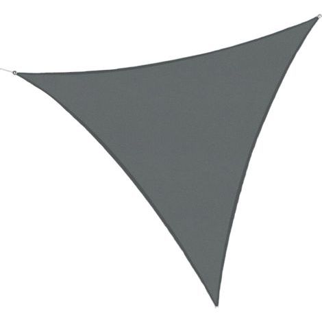 Voile d'ombrage Triangulaire 4x4x4m Imperméable Toile Ombrage UV Protection pour Patio Jardin, Terrasse, Extérieur, Balcon, Gris Anthracite (1/5)