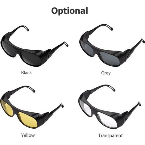 Lunettes de Soudage, Haute flexibilité, Antichoc, Protection UV, pour Travaux de Soudage électrique, Monture Intégrée, Matériau ABS, Lentille Noire (BLACK) (1/5)