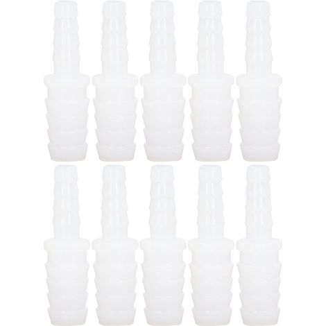 Raccord Tuyau PE - 10 Pièces - Réducteur 6mm à 12mm - Plastique Droit - Pompe Aquarium (1/5)