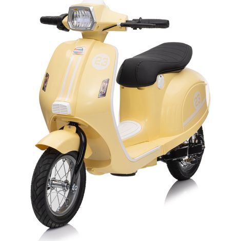 Moto Elettrica 24V per Bambini Beige Doppia Batteria Waterproof (1/5)