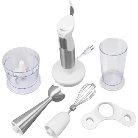 Robot culinaire électrique avec moteur en acier inoxydable 304, hachoir pour trancher, râper, hacher et réduire en purée. Prise US 120 V. (1/5)