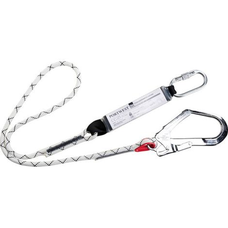 Línea de amarre con conector automático Kernmantle, con absorbedor 180 cm FP56