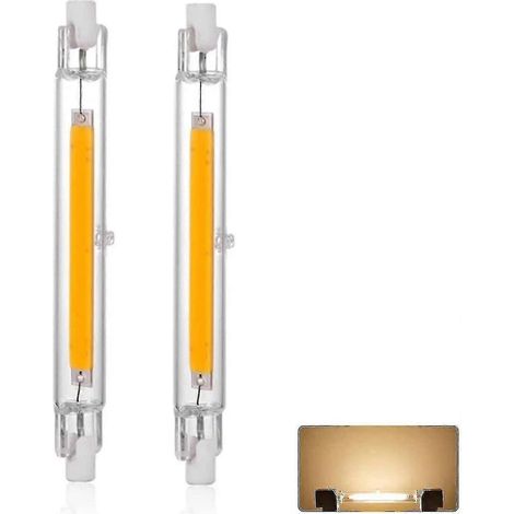 Ampoule LED R7s 118 mm 30 W à intensité variable, blanc chaud 3000 K, 3000 lm, remplacement linéaire pour lampe halogène J118 300 W (1/5)