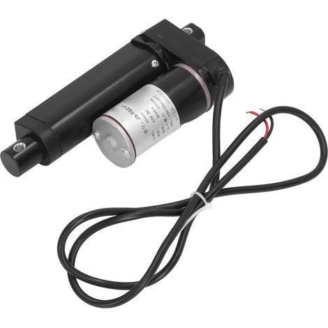 Vérin électrique 12V DC 1000N course 50mm moteur à engrenages métal linéaire noir (1/5)