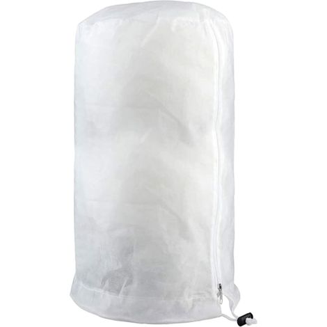 Winterschutz für Pflanzen, 80g/m² Pflanzenschutz winter mit Kordelzug, Reißverschluss, Befestigungsclips, Garden Winterschutz für kübelpflanzen,Dickes Material,Waschbar,Reißfest (200x240cm, Weiß) (1/5)