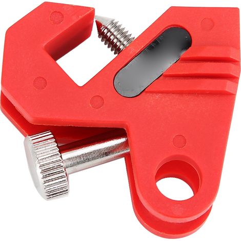 Verrou disjoncteur BD-D14 Nylon renforcé Vis en cuivre Rouge Pour cadenas 7mm Sécurité électrique (1/5)