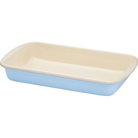 Riess Auflaufform 36x21,5cm Pastell-Blau Emaille