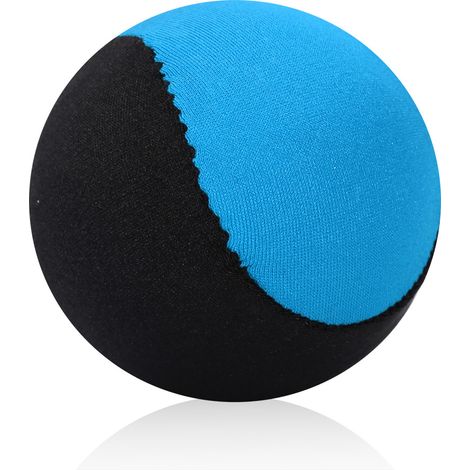 Balle rebondissante pour piscine et plage - Jeu sportif extérieur pour famille et amis - Noir + Bleu (1/5)