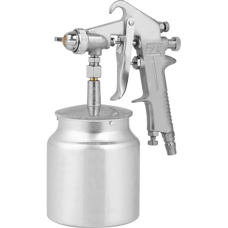 Pistolet à peinture pneumatique à aspiration, buse 1,5 mm, réservoir 750 ml, outil à air comprimé pour pulvérisation (1/5)