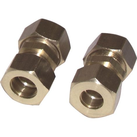 Raccord à olive droit tube 12mm x tube 10mm (X 2) - DIFF