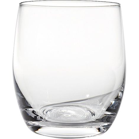 Zafferano Set 6 Tumbler Eventi in vetro soffiato trasparente 33 cl, bicchieri eleganti dal design raffinato per tavola contemporanea e quotidiana
