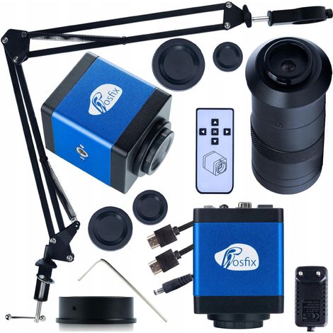 Microscopio digital Draco Blue Pro KMDBP-HDMI-VGA con cámara con brazo ajustable y lente ODM-100X (1/5)