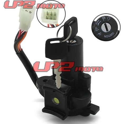 Convient pour Kawasaki Tibetan KL250 KLX250 97-14 ans : serrure de porte électrique, couvercle de réservoir de carburant, serrure de sacoche de selle, serrure de manchon (1 serrure de porte électrique (1/3)