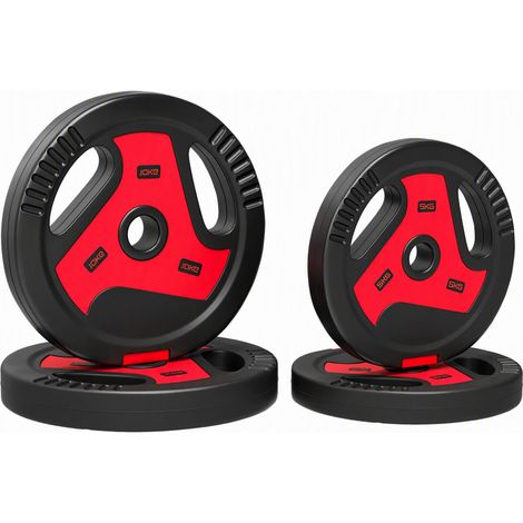 SPORTNOW Dischi Pesi Palestra in PP e Cemento Set 30 kg (1/5)