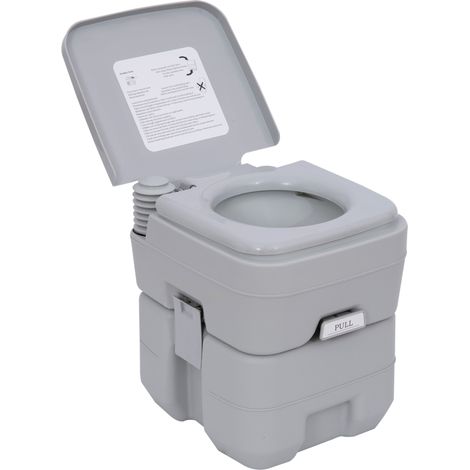 Outsunny 20L Camping Toilet Portable Travel WC Caravan Picnic Fishing Restroom