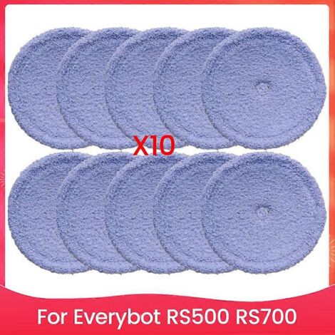 Kit de 10 lingettes de nettoyage en microfibre pour aspirateur Everybot RS500 RS700 - Accessoires de rechange