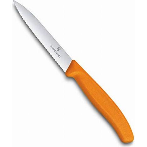 Coltello Victorinox da Tavola Seghettato – Manico Arancio Lama a Punta da 10cm 6.7739.C1 (1/5)