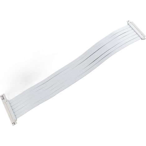 60 cm langes, weißes, flexibles 90-Grad-PCIe-3.0-x16-Verlängerungskabel für Grafikkarten