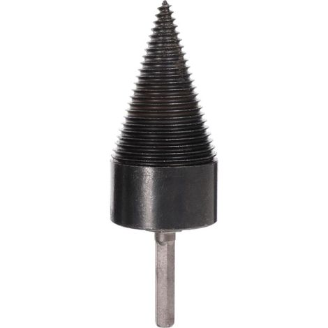 50MM Hexagonal Hardened Steel Firewood Drill Bit Log Splitting Drill Compatible Electric Drill Heavy Duty Tool for Wood Splitters and Heating (1/5)