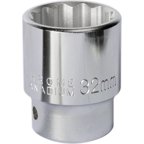 Sealey 32mm 3/4""Sq Drive Standard WallDrive Socket 12pt Chrome S34/32
