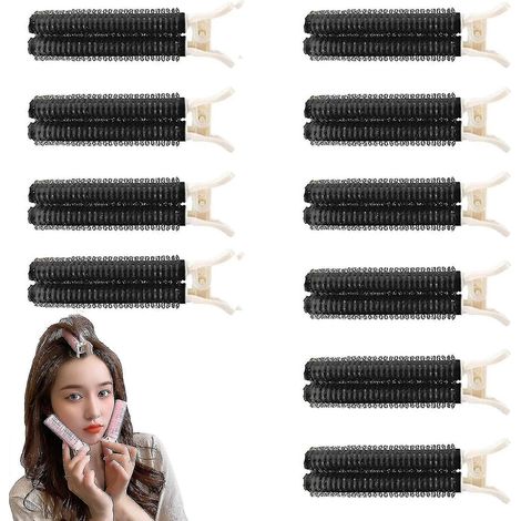 Set mit 10 Volumen-Haarspangen, Ansatzclips für voluminöses Haar, DIY-Lockenwickler für langes und kurzes Haar, schwarz (1/5)
