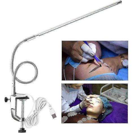 Lampe de bureau LED, lampe de table LED à pince pour manucure, lampe de manucure LED réglable (1/4)