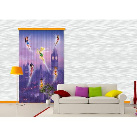 Voilage Fée Clochette à Londres Disney Fairies 140x245 cm (1/3)