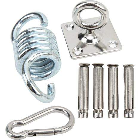Kit de suspension pour hamac en acier inoxydable robuste, connexion solide et pratique, matériel pour maison (1/5)