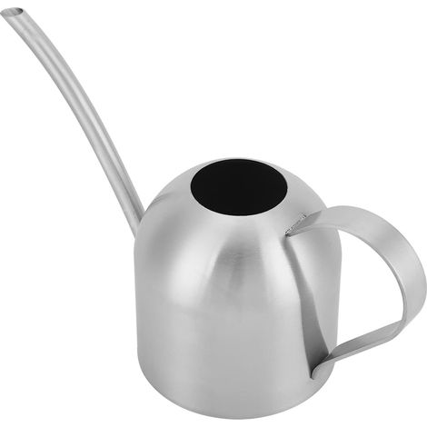 Arrosoir Acier Inoxydable 1 Litre Gießkanne 1000Ml Intérieur Extérieur Pot Jardinière Pot à Bec (500ML) (1/5)