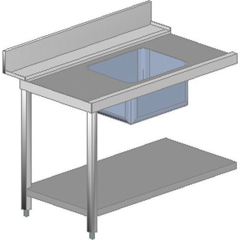 Table d'Entrée Gauche avec Evier 120 cm - AFI Collin Lucy
