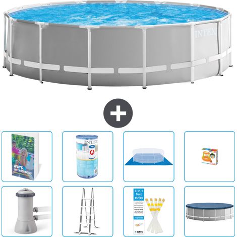 Intex Piscine Prism Frame Ronde - 457x122 cm - 9-pièces S541
