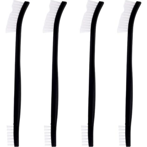 Stück doppelseitige Nylon-Reinigungsbürsten, kleine Multifunktions-Reinigungsbürsten, langlebige Nylonbürsten zum Reinigen von Spalten, Schmuckreinigungsbürsten, Fahrrad, Auto, Duschkopf (1/5)
