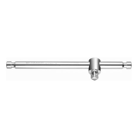 Facom – Poignée en T coulissante 3/8' – Longueur 200 mm – Finition chrome brillant – Tête de friction pour clé en T ou L (1/5)