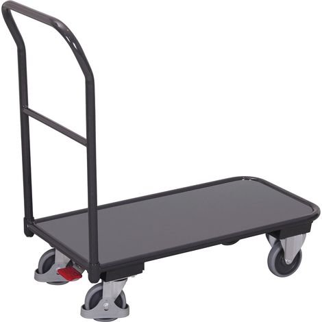VARIOfit Magazinwagen im Buchendekor 1040x600mm Anthrazitgrau RAL 7016