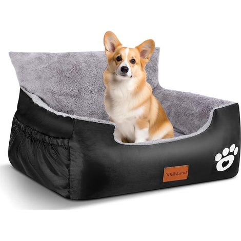 Hunde Autositz 70x60x45cm mit 2 Sicherheitsleinen, waschbar (1/5)
