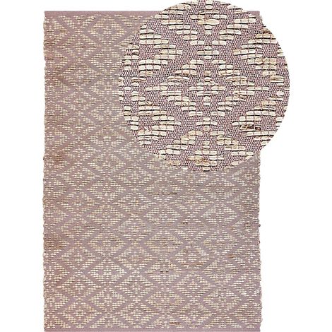 Teppich GERZE Rosa 140 x 200 cm Baumwolle (1/5)