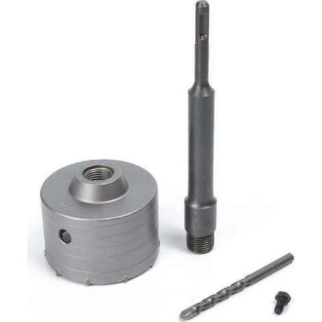 130-mm-Betonlochsäge mit 220-mm-SDS-Plus-Schaft, für Zement, Ziegel, Stein, Mauern, selbstnivellierenden Beton (Crezuo) (1/4)