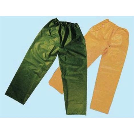Pantaloni impermeabili da lavoro Brixo PVC - Colore Verde Taglia XL (1/2)