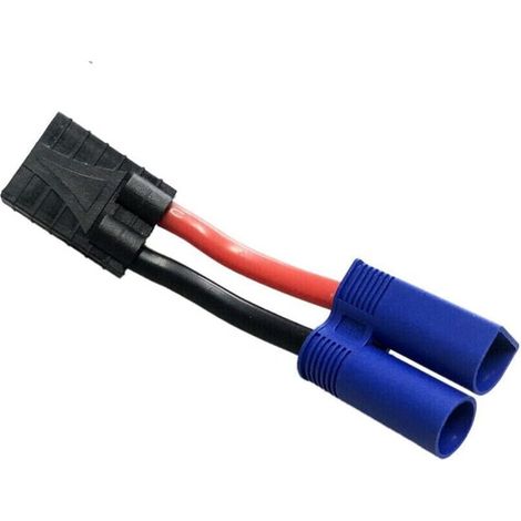 Adaptateur de Courant : Remplacement pour Traxxas Femelle vers EC5 IC5 12AWG : EC5 IC5 TRX ID ESC LiPo Adaptateur ec5 vers traxxas (1/4)