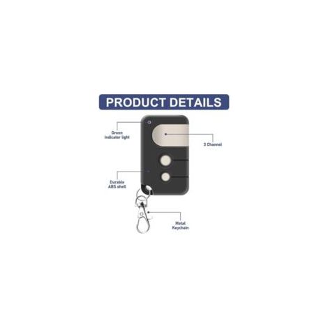 2 telecomandi per apriporta da garage compatibili con Chamberlain MotorLift LiftMaster TX4RUNI, TX2REV, 84335EML, 84333E, 94333E, 4335EML 433,92MHz telecomandi per MotorLift 500, 700, 1000 - Crezuo