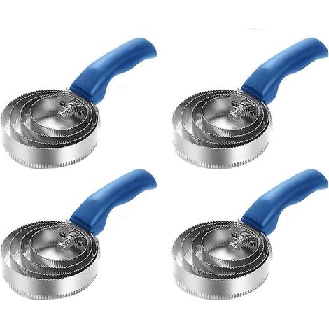 Lot de 4 peignes à 4 anneaux, brosses en métal pour chevaux, idéal pour les fêtes. (1/5)