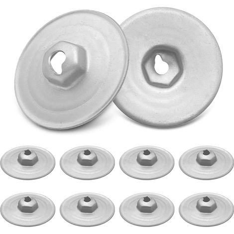 Lot de 10 écrous d'isolation thermique pour Mini 1-7 X1-X7 - Kit de réparation - Fixation en métal robuste - Protection contre la chaleur - Écrous de serrage (10 pièces Ø30 mm) (1/5)